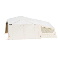 Tente gonflable pour 4 à 6 personnes - Une chambre à coucher, un salon, grande tente de camping |   Coupe-vent et imperméable pour l'extérieur