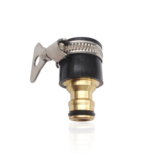 Conector de grifo de cobre de 16 mm, tipo de bloqueo, adaptador de grifo enchufable para manguera de goma - Product Image 3