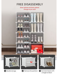 Armoire de rangement à chaussures pratique de grande capacité, <span class=keywords><strong>en</strong></span> plastique, collection - Product Image 6