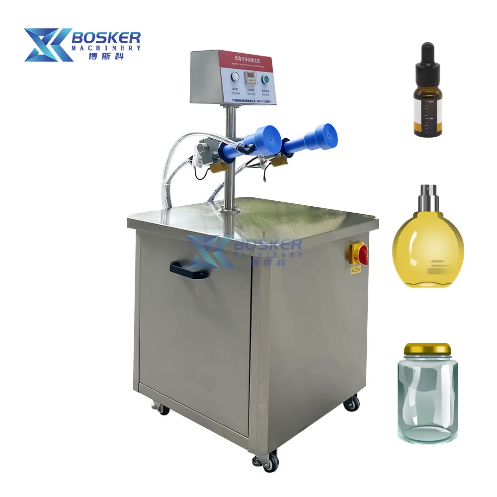 BSK-XP01 फैक्टरी बोतल सफाई मशीन इत्र की शीशी 2 सिर हवा वाशिंग मशीन
