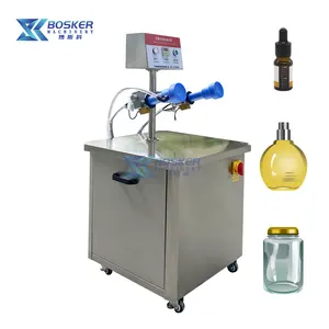 BSK-XP01 Factory Bottle Cleaning Machine Perfume Bottle 2 Heads Air Washing Machines