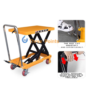 रोलर हाइड्रोलिक टेबल लिफ्ट के साथ हाइड्रोलिक लिफ्ट टेबल लिफ्ट मैनुअल कैंची लिफ्ट - Product Image 3