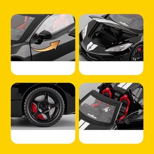 2026-02 Doublehorse <span class=keywords><strong>1</strong></span>:<span class=keywords><strong>24</strong></span> Modellino <span class=keywords><strong>Auto</strong></span> in Lega C8 con Suono e Luci, Giocattolo Convertibile, <span class=keywords><strong>Auto</strong></span> di Simulazione Grande in Lega - Product Image 2