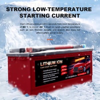 Aki Mobil LiFePO4 12V 80Ah Auto 100-20, Baterai Starter Lithium untuk Penggantian Aki Mobil SUV Truk Pikap