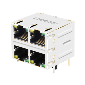 SI-30159-F Giắc Cắm RJ45 8P8C 2X2 Được Bảo Vệ 90 Độ SI-30163-F Đầu Nối Cái - Product Image 3