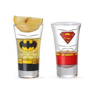 Kunden spezifisches Logo 60ml Wein Whisky Tasse Gläser kleine Kugel Schnaps glas