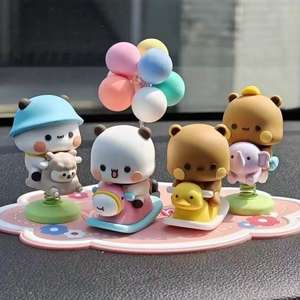 Boneka Panda Bubu dan Dudu, Mainan Figur Koleksi Lucu, Boneka Beruang Kawaii, Ornamen Dekorasi Meja - Product Image 1