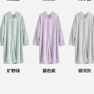 Bata de Baño de Felpa para Mujer, 580G, Cálida, con Capucha, Suave y Cómoda, Ropa de Dormir - Product Image 4