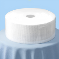 Yippeeyo Rouleau de serviettes jetables en coton perlé, anti-allergie, échantillon gratuit, personnalisable, blanc, non-tissé, écologique, pour adultes
