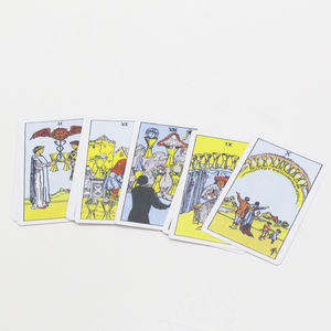 78 cartes de Tarot originales version, Tarot classique avec livre de guidage pour débutants, ensemble holographique, cartes de Divination - Product Image 4