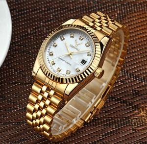 Reloj de Cuarzo con Correa de Acero Inoxidable, Esfera de 37 mm, Deportivo y Elegante para Mujer, Correa de 18 mm, Esfera de Cristal con Puntero y Cierre de Mariposa - Product Image 6