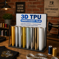 Rouleaux de film de transfert Qinyu en silicone haute élasticité pour impression UV 3D TPU 0,3/0,5 mm pour tissus vestimentaires et patchs de t-shirts imprimés par UV