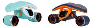 Scooter Elettrico Subacqueo da 650W, Attrezzatura Sportiva Acquatica, Scooter Subacqueo Seadoo con Doppio Motore, Tavola da Immersione per Snorkeling e Piscina - Product Image 2