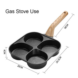 Sartén Antiadherente de Aluminio al por Mayor con 4 Orificios de Cocción, Calentamiento Uniforme para Uso General en Estufas de Gas e Inducción - Product Image 4