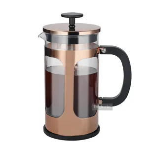 Machine à thé en verre Borosilicate résistant à la chaleur, directement à l'usine, presse française, Pot à café, piston, presse à café
