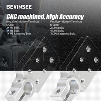 Borne de batterie plate négative positive Bevinsee pour la modification audio de voiture 4/0 AWG Standard SAE Northstar AGM35 AGM34 AGM24F