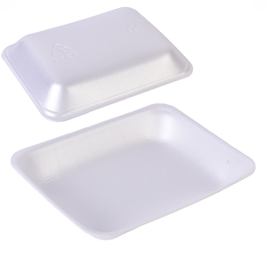 Oem siêu thị thịt cá gà nhựa PET bọt khay dùng một lần Trắng expandid thức ăn vật nuôi khay với niêm phong phim - Product Image 6