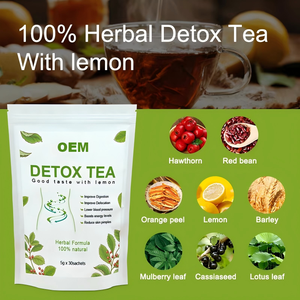 ชาสมุนไพรดีท็อกซ์ OEM ผสมเลมอน ช่วยย่อยอาหาร ขับถ่าย บำรุงผิว ให้พลังงาน 100% จากธรรมชาติ 30 ซอง ซองละ 5 กรัม - Product Image 4