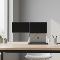 Écran d'extension pour ordinateur portable 15,6 pouces White Label - Double moniteur pour la productivité au bureau et en voyage, écran IPS Full HD 1080P