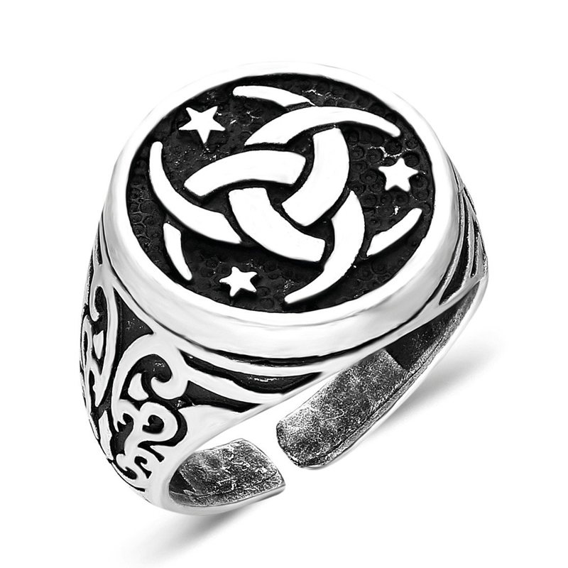 Ertugrul Rings 925 Sterling Silver Ethnic Design Men's