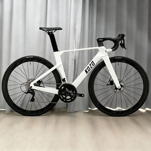 Bicicleta de Carretera Aerodinámica KOZO de Fibra de Carbono, Venta al por Mayor Directa de Fábrica, 700C <span class=keywords><strong>SHIMANO</strong></span> 105 24S, Freno de Disco Hidráulico, Bicicleta de Carreras Ligera OEM - Product Image 1