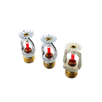 Pommeau de pulvérisation d'eau pour sprinkler vertical hydraulique à ampoule en verre haute température, corps en cuivre, raccords MNPT x FNPT, pour la lutte contre l'incendie et la sécurité incendie