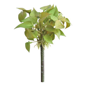 Micro-paysage <span class=keywords><strong>en</strong></span> gazon artificiel, feuilles d'anturium <span class=keywords><strong>en</strong></span> caoutchouc souple au toucher réel, mini-plantes <span class=keywords><strong>en</strong></span> <span class=keywords><strong>pot</strong></span> <span class=keywords><strong>de</strong></span> bureau, verdure bionique - Product Image 5