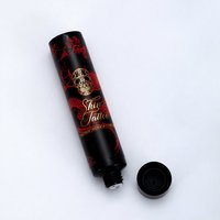 Tube cosmétique pour soins de tatouage 19 mm en PE, vide, avec bouchon à vis, finition brillante, impression de logo personnalisée pour crème contour des yeux, fard à paupières, rouge à lèvres, sérum