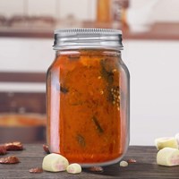Bocaux Mason 8oz 12oz 16oz 32oz avec couvercles et paille Bocaux en verre transparent pour la conservation et la fermentation des aliments iso9001