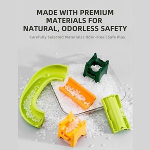 Early Educational Toys Building Block Dinosaur Runs Building Block Sets <b>Ball</b> Slide <b>Track</b> Educational Toys for Kids - Product Image 3