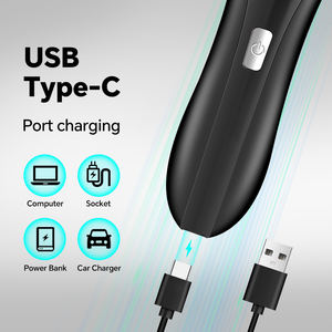 ماكينة حلاقة كهربائية للرجال قابلة لإعادة الشحن عبر USB مع شفرة سيراميك، ماكينة تشذيب شعر الجسم والمناطق الحساسة - Product Image 3