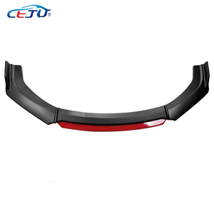 Matte Màu Đen ABS Phổ Phụ Kiện Xe Hơi Bộ Dụng Cụ Phụ Tùng Ô Tô Xe Trims Điều Chỉnh Phía Trước Bumper Spoiler Chin Lip Splitter Mở Rộng - Product Image 2