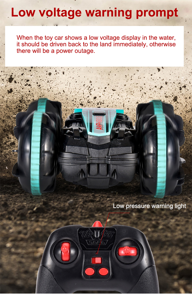 Amazon Sells 2.4ghz Gesture Sensing Control Amphibious Remote Control Car Off-Road Remote Control Boat Swimming Pool Toys