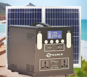 500W 378Wh Portable Power Station <b>Solar</b> <b>Generator</b> Pure Sine Wave for Camping Home B-1000W Portable Power Supply for Smartphone B - Product Image 6