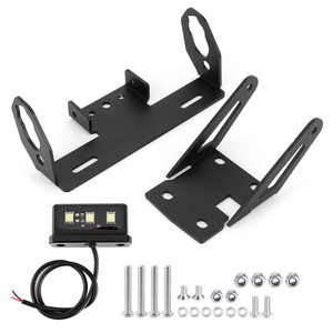 Support de plaque d'immatriculation avec éclairage LED blanc 5050 pour éliminer le garde-boue arrière, compatible <span class=keywords><strong>Kawasaki</strong></span> Z <span class=keywords><strong>650</strong></span>/Ninja <span class=keywords><strong>650</strong></span> 2017-2020 - Product Image 1