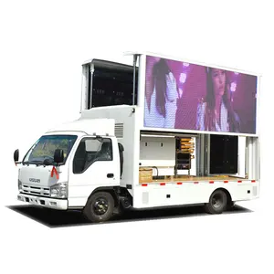 야외 방수 대형 HD 디지털 빌보드 사인 모바일 트럭 P5 야외 광고 Led 디스플레이 화면