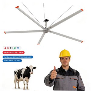 พัดลมเพดานอุตสาหกรรม HVLS สำหรับระบายความร้อนในอาคารขนาดใหญ่ - Product Image 1
