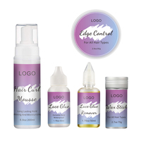 Kit d'outils pour usage domestique : Dissolvant de colle à dentelle imperméable, colle adhésive pour perruques et extensions capillaires, micro-lisiers longue durée, marque privée