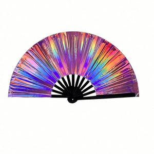 Natural PVC Hand Fan Plastic Angel Style with Floral <b>Pattern</b> for Home Decoration or Business Gifts Features Keychain Design - Product Image 1