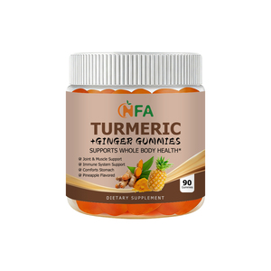 OEM ODM Turmeric Ginger Gummies with Turmeric Extract Ginger Extract Support Immune Comforts Stomach Antioxidant Liver Joint - Product Image 1