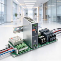 Modul Catu Daya Pengisi Daya Baterai Rel DIN Ultra Tipis Industri Meanwell XDR-75E-24 24V
