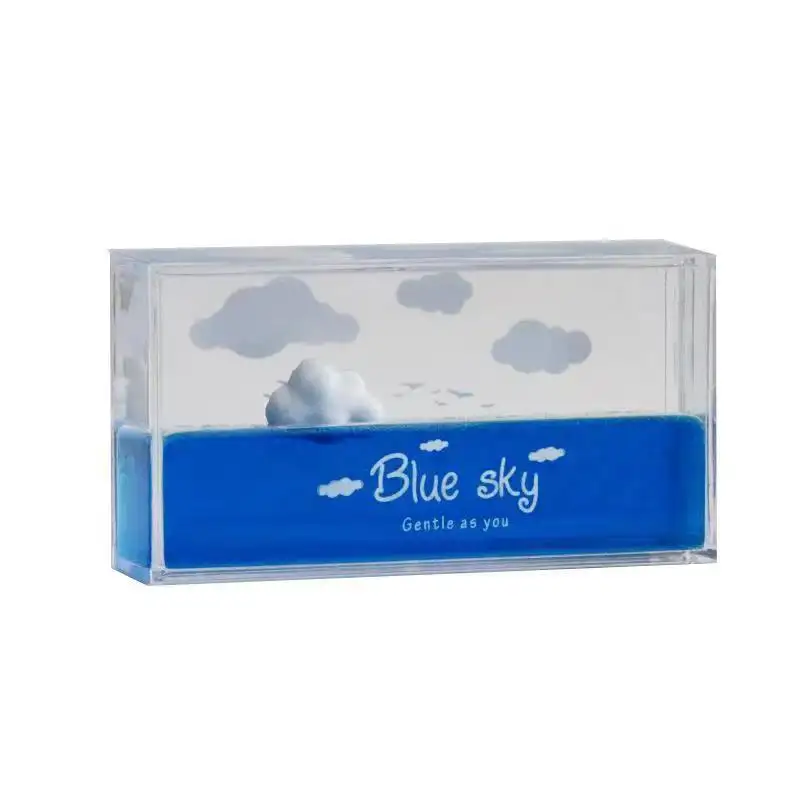 Giocattolo da scrivania fermacarte a onde liquide Amaozn blue cloud all'ingrosso per la decorazione della casa o dell'ufficio