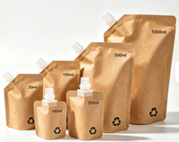Taille personnalisée, imprimé, tube rond en papier kraft écologique, emballage de bonbons, boîte d'emballage cylindrique de parfum alimentaire