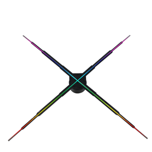 WIFI APP Cloud <span class=keywords><strong>Control</strong></span> 100cm 3D Hologramme Led Ventilateurs Affichage Publicitaire Support Épissage Multiple Affichage Holographique 3D - Product Image 1