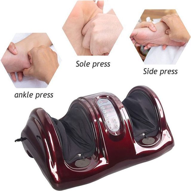 Wholesale Therapy Heating and Rubbing Vibration Multi-function Foot Massager Household Muscle Blood Circulation Massage