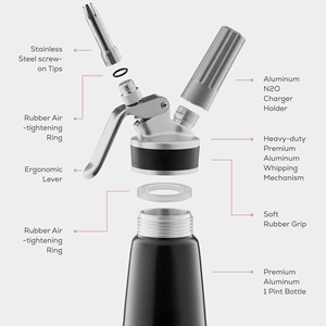 Vente en gros : Distributeur professionnel en aluminium de 1000 ml pour crème fouettée, haute performance - Product Image 6