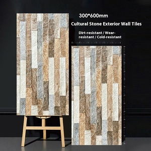 Cổ văn hóa Đá Ngoài Trời biệt thự bên ngoài bức tường gạch 300x600 cho nông thôn tự xây dựng nhà chia bề mặt kết thúc - Product Image 3