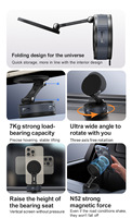 Support universel de voiture pliable rotatif à 360 degrés support de téléphone portable magnétique sous vide pour voiture