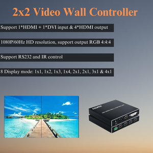 Video Wall Controller 1x4 1080P Display processore di Splicing senza soluzione di continuità con supporto di controllo RS232 e IR 8 modalità di visualizzazione - Product Image 4