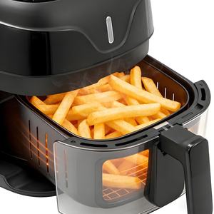 Friteuse à air intelligente multifonctionnelle en acier inoxydable numérique à écran tactile 3L 5L pour la cuisine, non toxique - Product Image 3